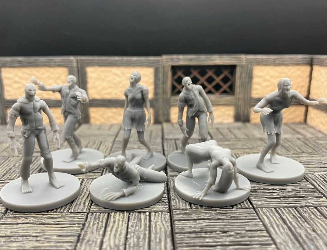 Zombies Undead Tabletop RPG Mz4250 3D Printed Miniatures 28mm
