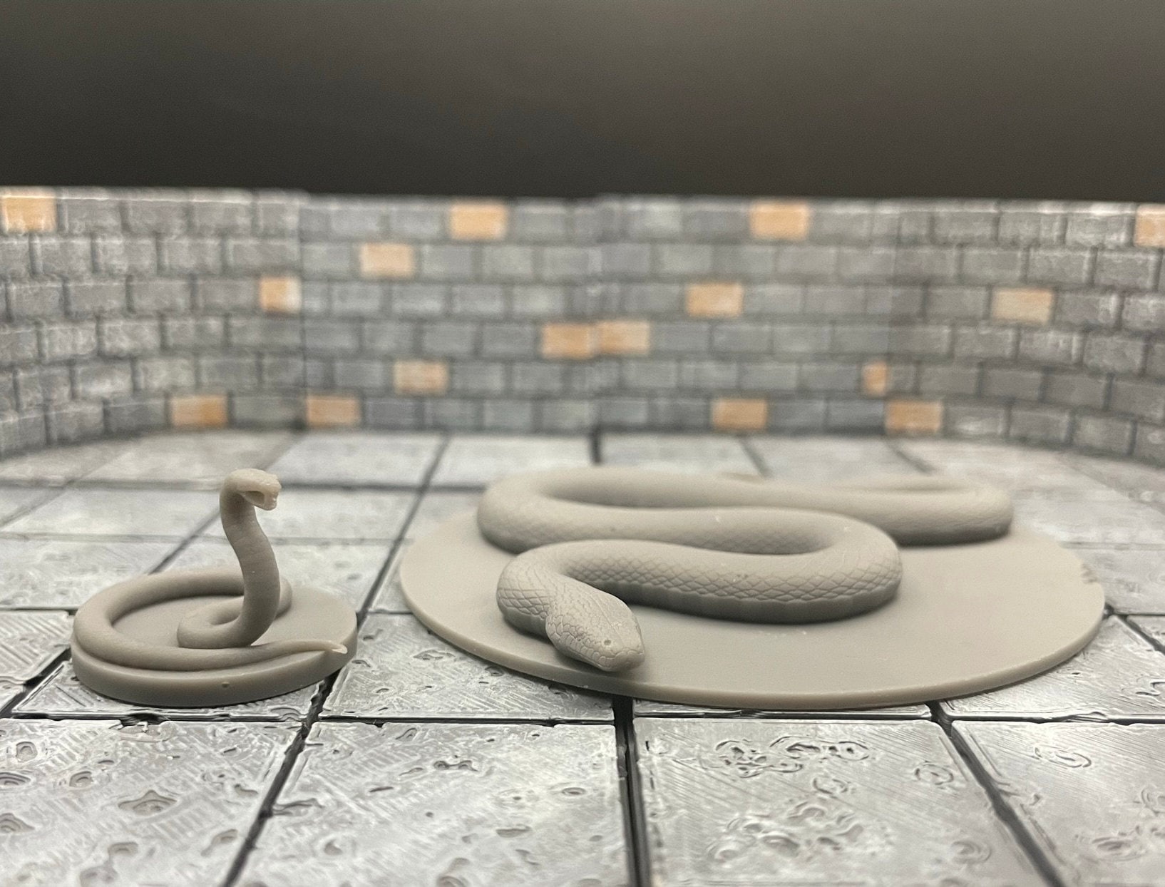 Giant Snake Serpent | Premium 3D Printed Tabletop Miniatures 28mm to 100mm  | dnd 20835