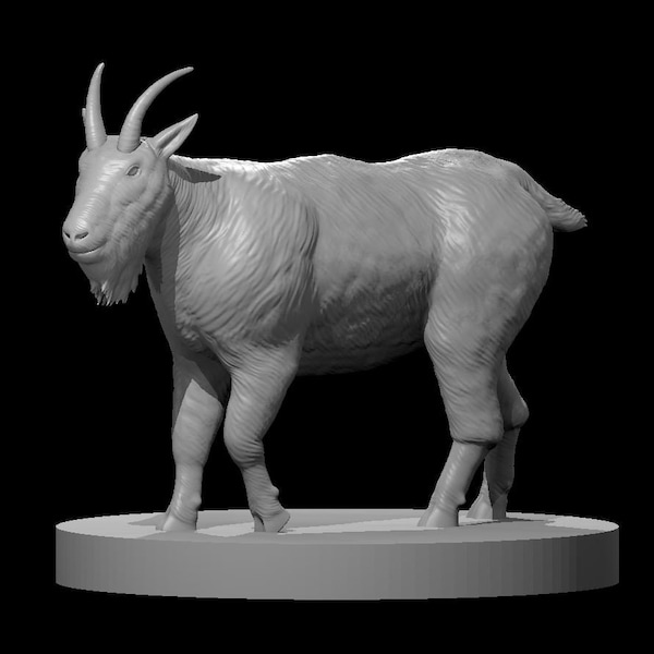 Mountain Goats | Mount | Giant Mountain Goat | Tabletop RPG | mz4250 | 3D Printed Miniatures | 28mm scale