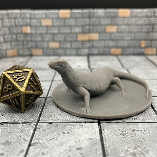 Giant Reptiles | Giant Lizards | Giant Tortoise | Mount with Saddle | Mini Surface | Tabletop RPG | mz4250 | 3D Printed Minis | 28mm scale