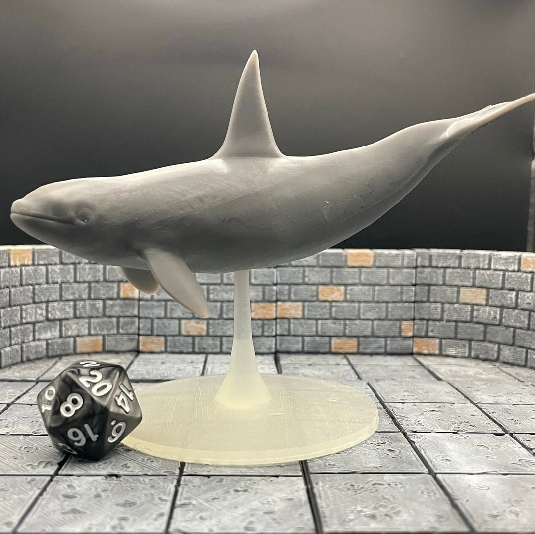 Whales Narwhal Killer Whale Tabletop RPG Mz4250 3D Printed Miniatures
