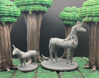 Unicorns | Celestial | Pocket Unicorn | Tabletop RPG | mz4250 | 3D Printed Miniatures | 28mm scale