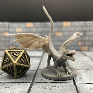 Chromatic Black Dragon Wyrmling Tabletop RPG Mz4250 3D Printed ...