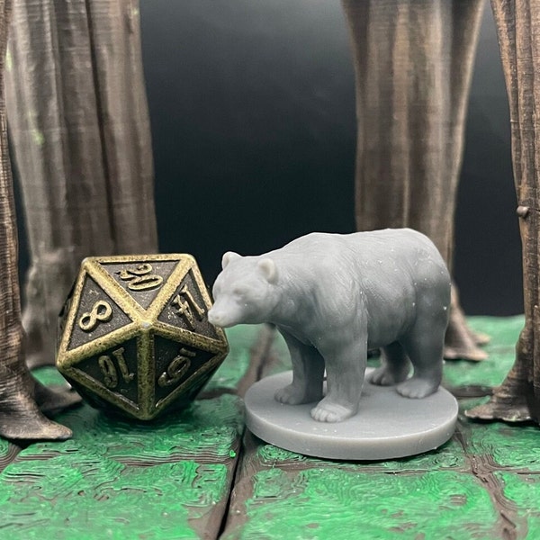 Bears | Beast | Black Bear | Brown Bear | Polar Bear | Forest | Arctic | Tabletop RPG | mz4250 | 3D Printed Miniatures | 28mm scale