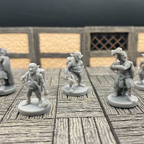 Deep Gnomes | Male | Snirfneblin | Barbarian | Rogue | Tabletop RPG | mz4250 | 3D Printed Miniatures | 28mm scale