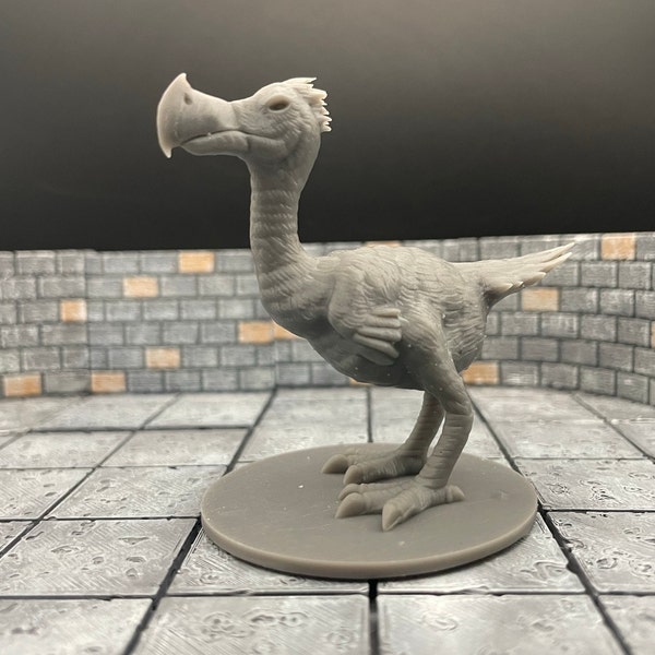 Axe Beak | Beast | Tabletop RPG | mz4250 | 3D Printed Miniatures | 28mm scale