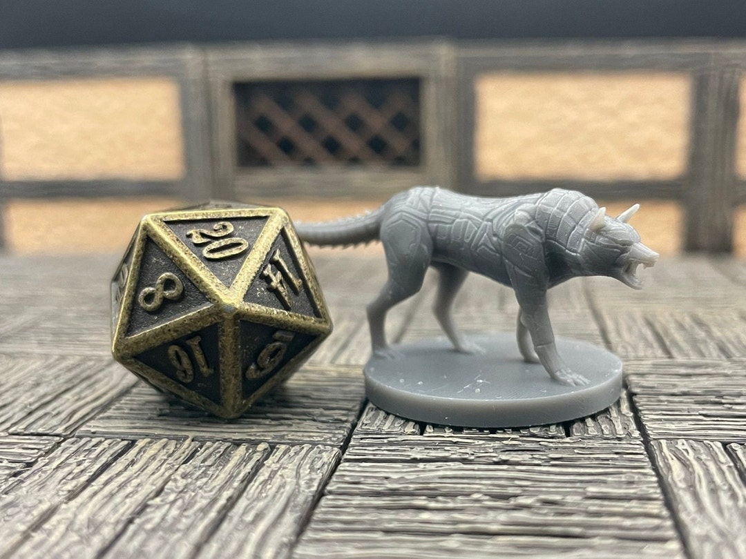 Clockwork Wolves Construct Dire Wolf Tabletop RPG Mz4250 3D Printed