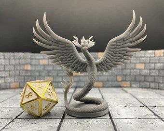 Couatl | Celestial | Tabletop RPG | mz4250 | 3D Printed Miniatures | 28mm scale