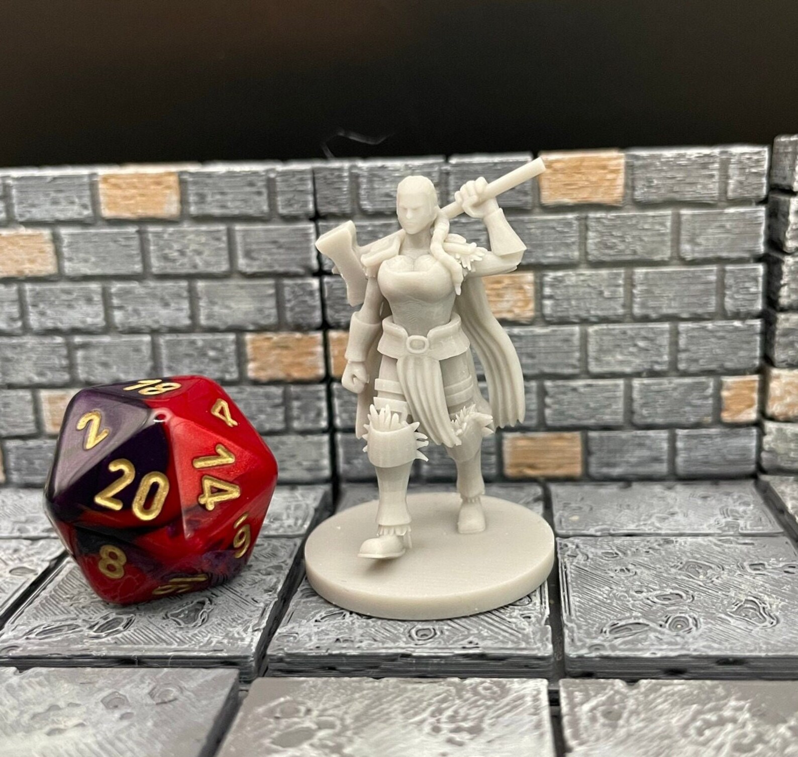 Human Female Barbarians Tabletop RPG Mz4250 3D Printed - Etsy