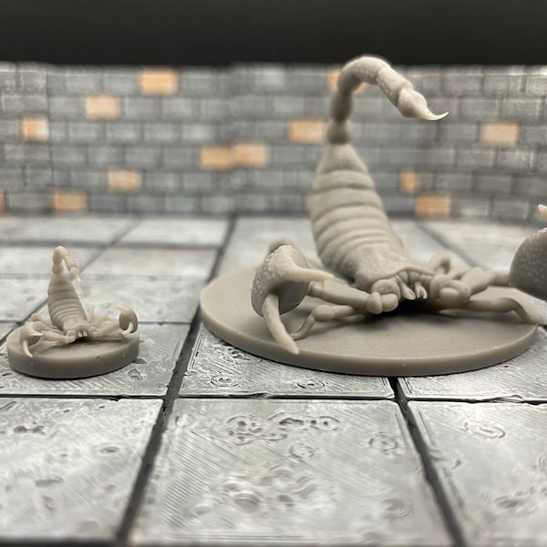 Scorpions | Giant Scorpion | Desert Beasts | Tabletop RPG | mz4250 | 3D Printed Miniatures | 28mm scale
