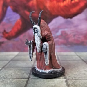 Krampus / Miniatura sin pintar / Diablo navideño / Papá Noel malvado / Miniatura navideña / Juego de rol de mesa / mz4250 / Miniaturas impresas en 3D / Escala de 28 mm
