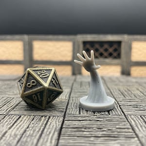 Spell Effects | Mage Hand | Flaming Sphere | Floating Disc | Tabletop RPG | mz4250 | 3D Printed Miniatures | 28mm scale