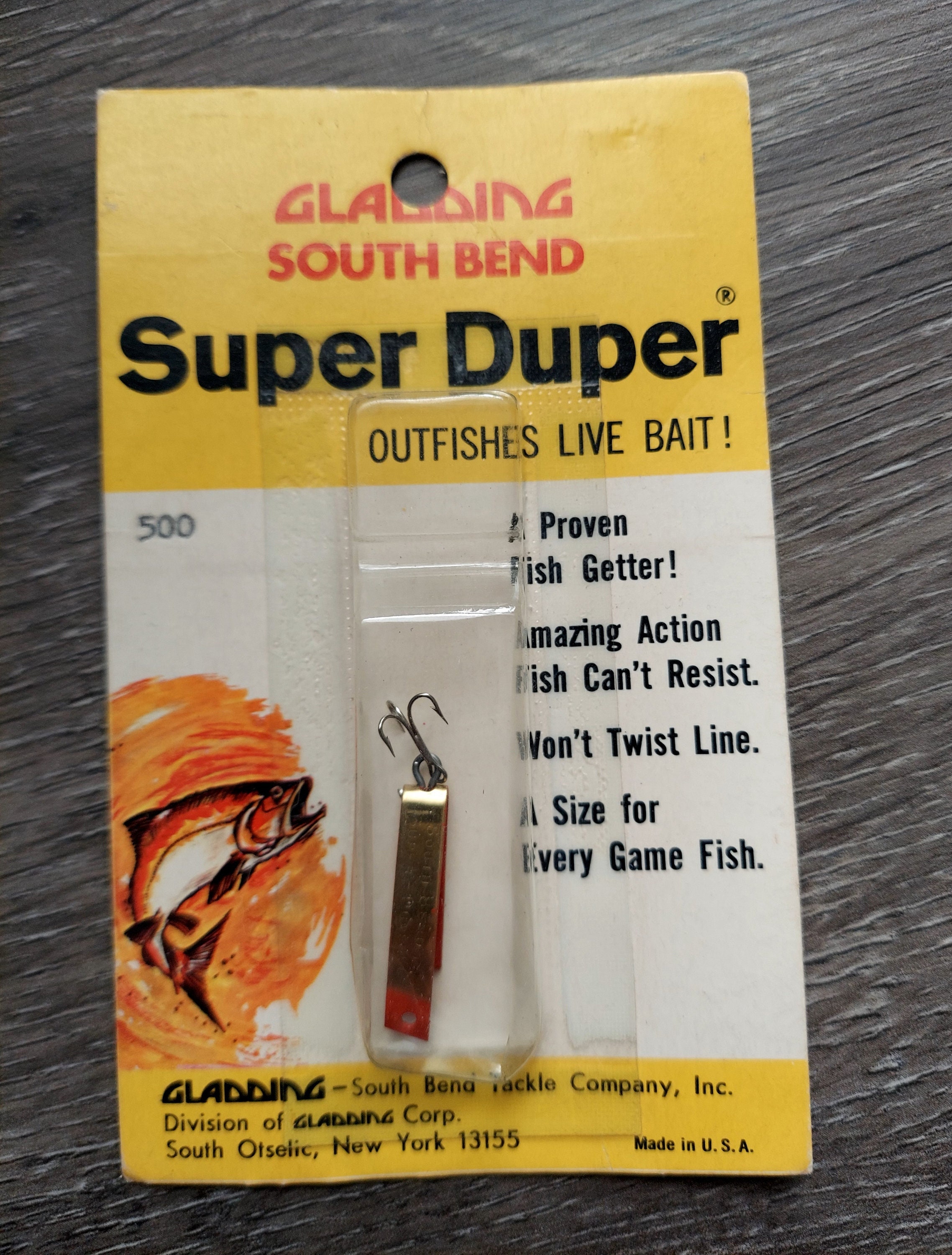 Vintage South Bend Super Duper Fishing Lure 500 No.500 