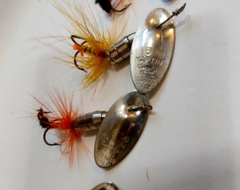 Rare Find Vintage 1960s Italian Martin No. 6 Spinnerbait Silverplated