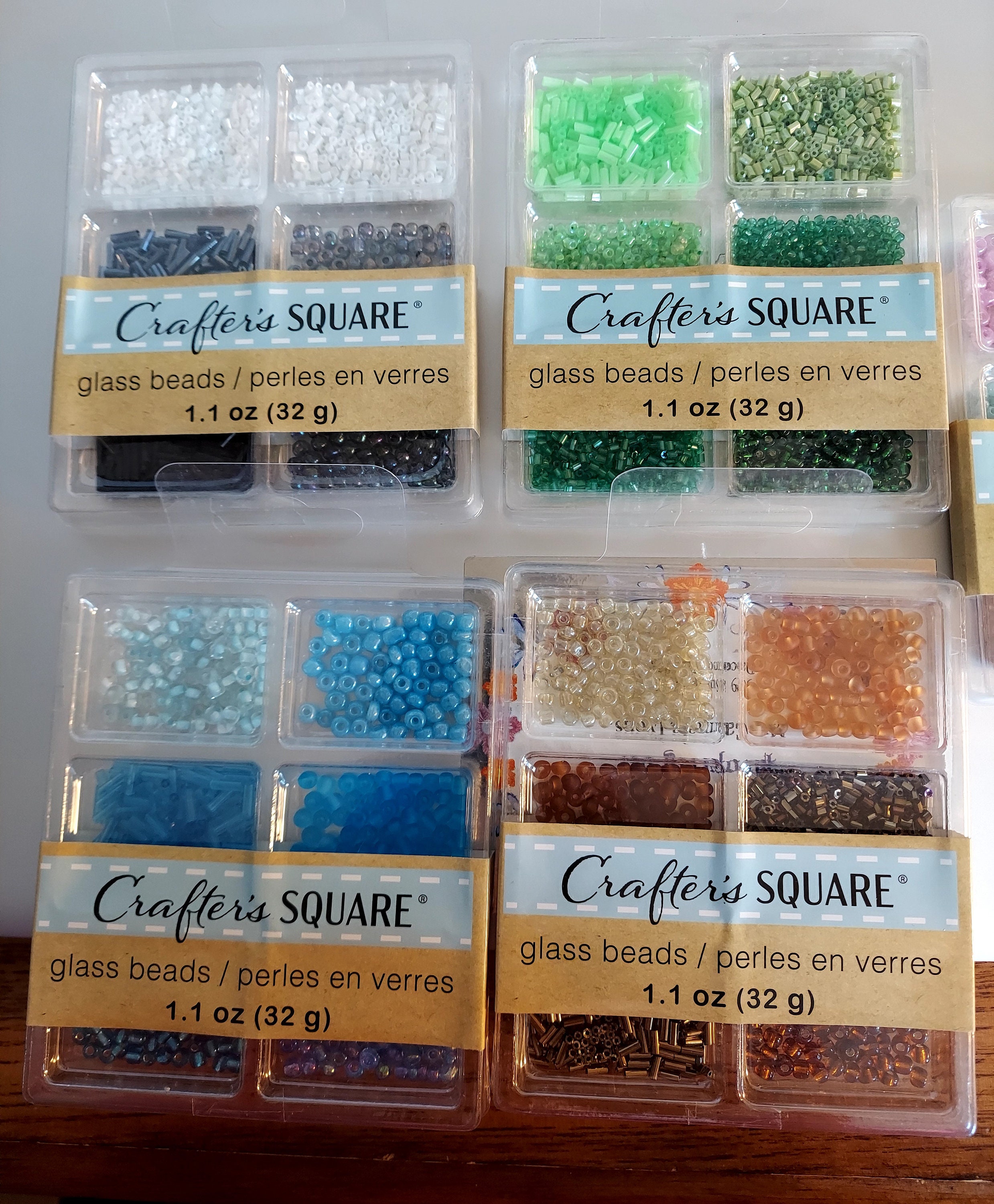 Crafter's Square Plastic Multicolored Alphabet Beads 325 Pieces