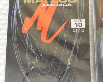Matzuo 18" fluorocarbon circle hook snells, only one size 10 left