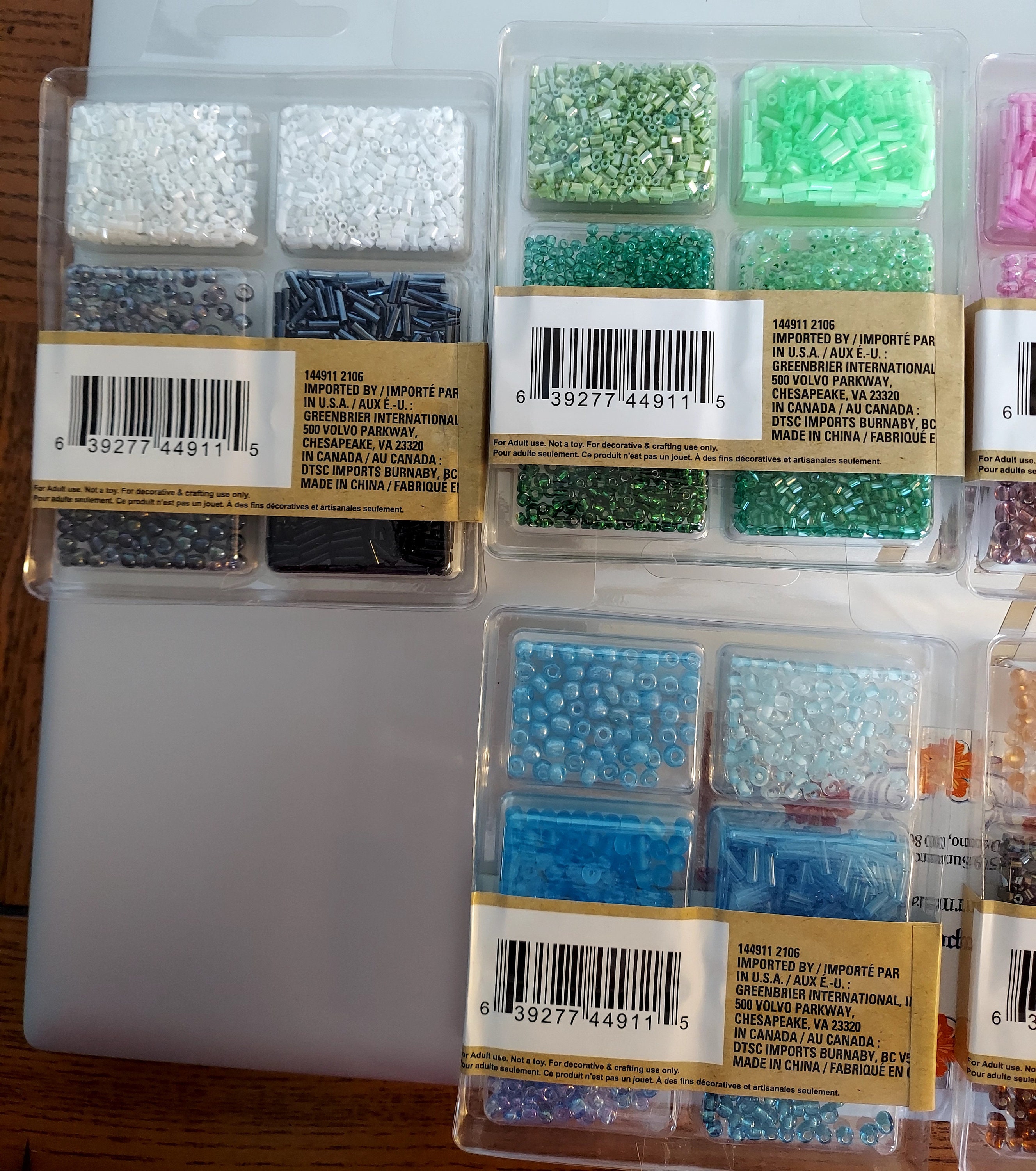 Crafter's Square Bead Tray Keeps Beads Organized While Threading