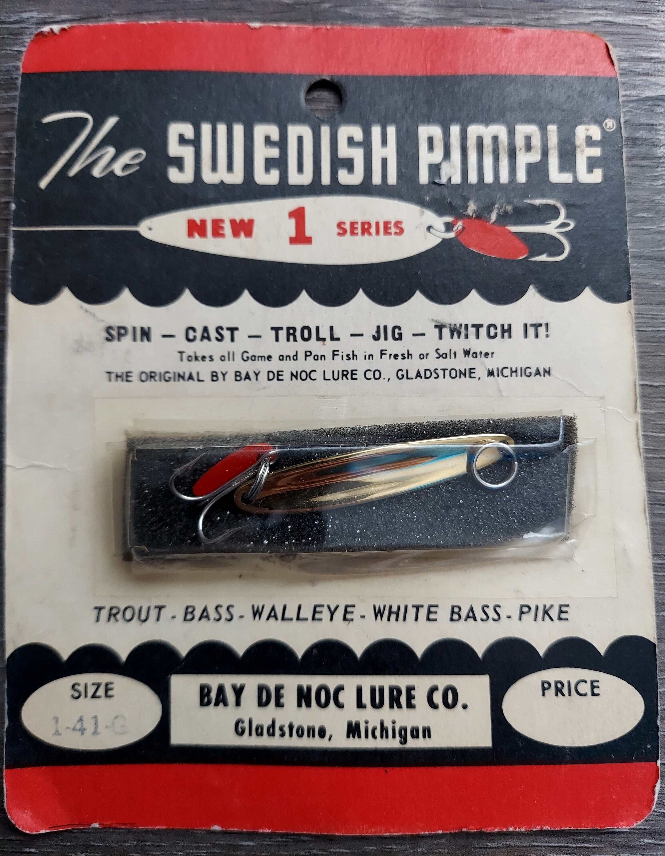 Rare Find Brand New Vintage the Swedish Pimple Fishing Lure