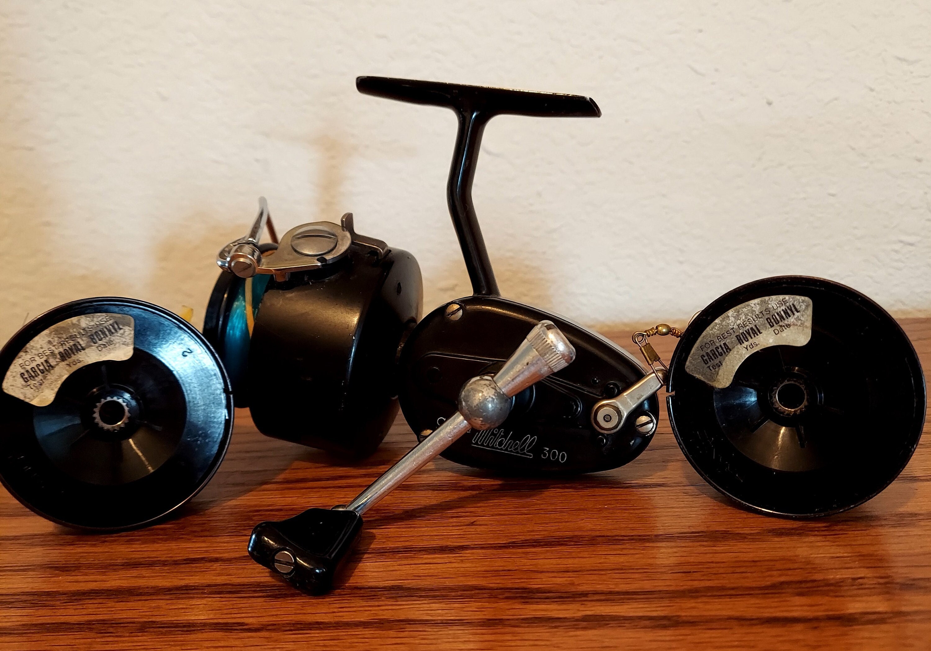 Mitchell Garcia 300 Series Fishing Reel With Two Spools and Original Box 