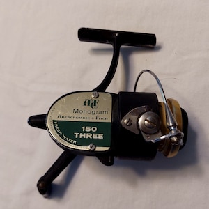 abercrombie and fitch fishing reel Vintage 1960's Monogram Abercrombie & Fitch 150 Fresh Water Fishing Reel  Made in USA