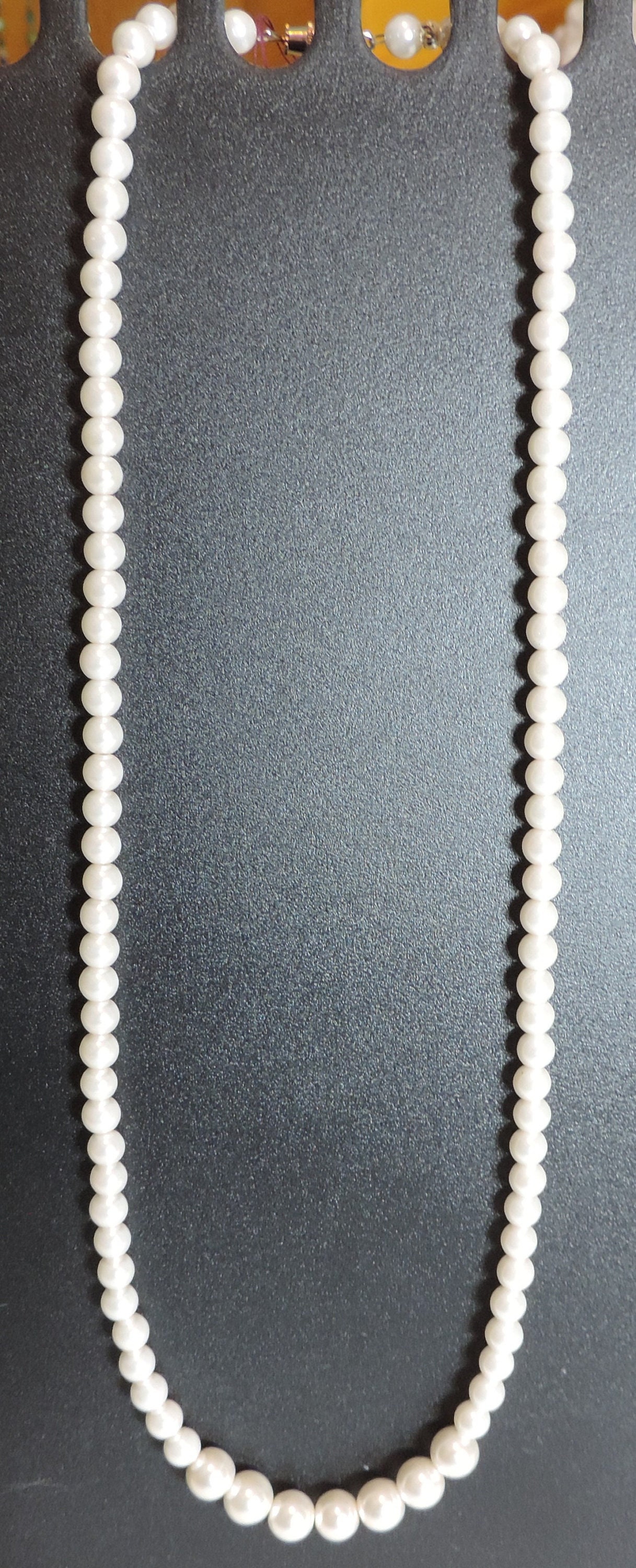 White Pearl Necklace - Etsy