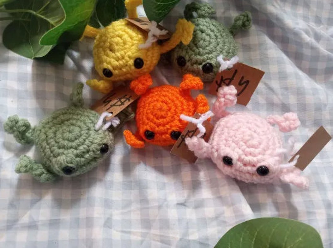 Crochet Mini Frog Amigurumi Etsy