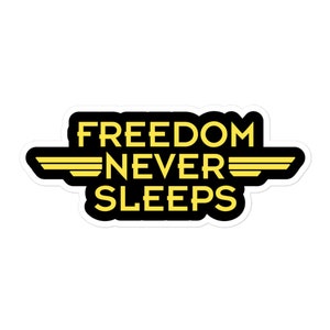 Helldivers inspired Fan Made Kiss Sticker | Freedom Never Sleeps