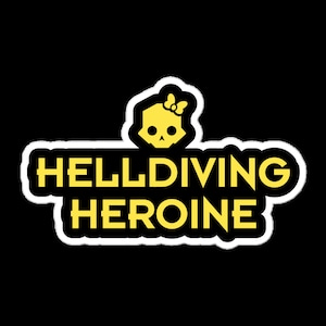 Helldiving Heroine: Fan-Made Kiss Cut Sticker for Brave Women of Super Earth