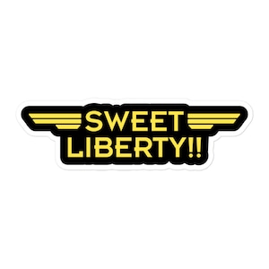 Helldivers inspired Fan Made Kiss Sticker | &quot;Sweet Liberty!!&quot; Cry