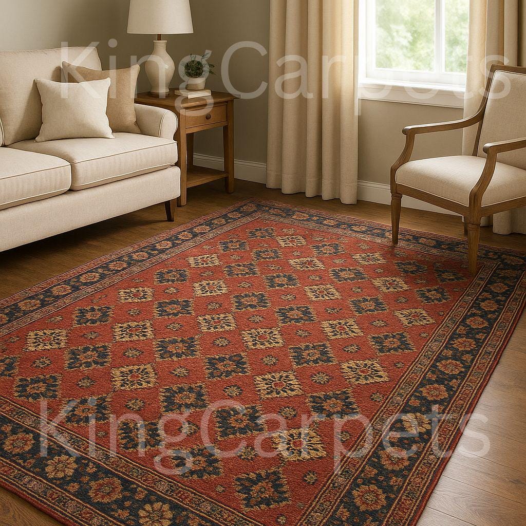 ヴィンテージの手織りトライバルラグ：大胆な幾何学模様、鮮やかな色彩