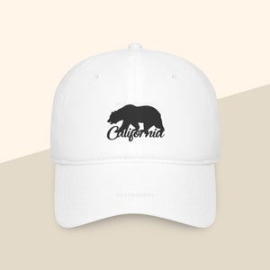 Sombrero de oso, sombrero de California, sombrero de oso de California, gorra de oso de California, gorra de oso, oso negro de California, gorra de béisbol blanca