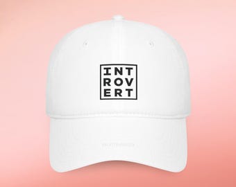 Introvert Dad Baseball Cap, Introvert Cap, Gift For Introvert, Homebody Hat Anti Social Introvert Hat, Dad Hat, Introvert Homebody, Hat