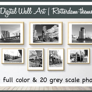 Print Set van 40 Foto&#39;s, Rotterdam Wall Art Set, Gallery Wall Set, Rotterdam Print, Printable Wall Art Set, Rotterdam Digital Art