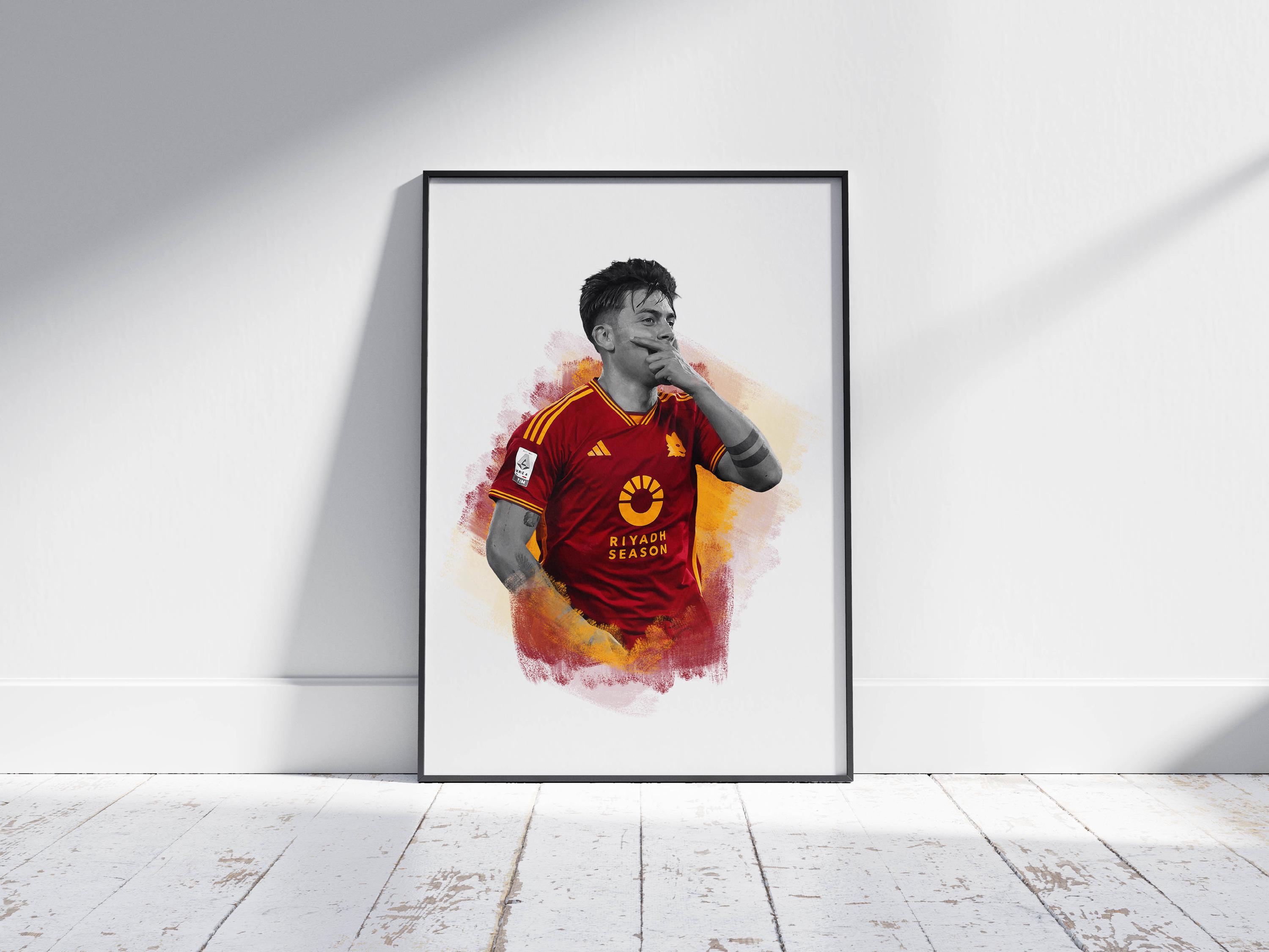 Download Paulo Dybala, AS Roma, Burgundy Stone Background, Grunge Art Argentine Footballer 75189