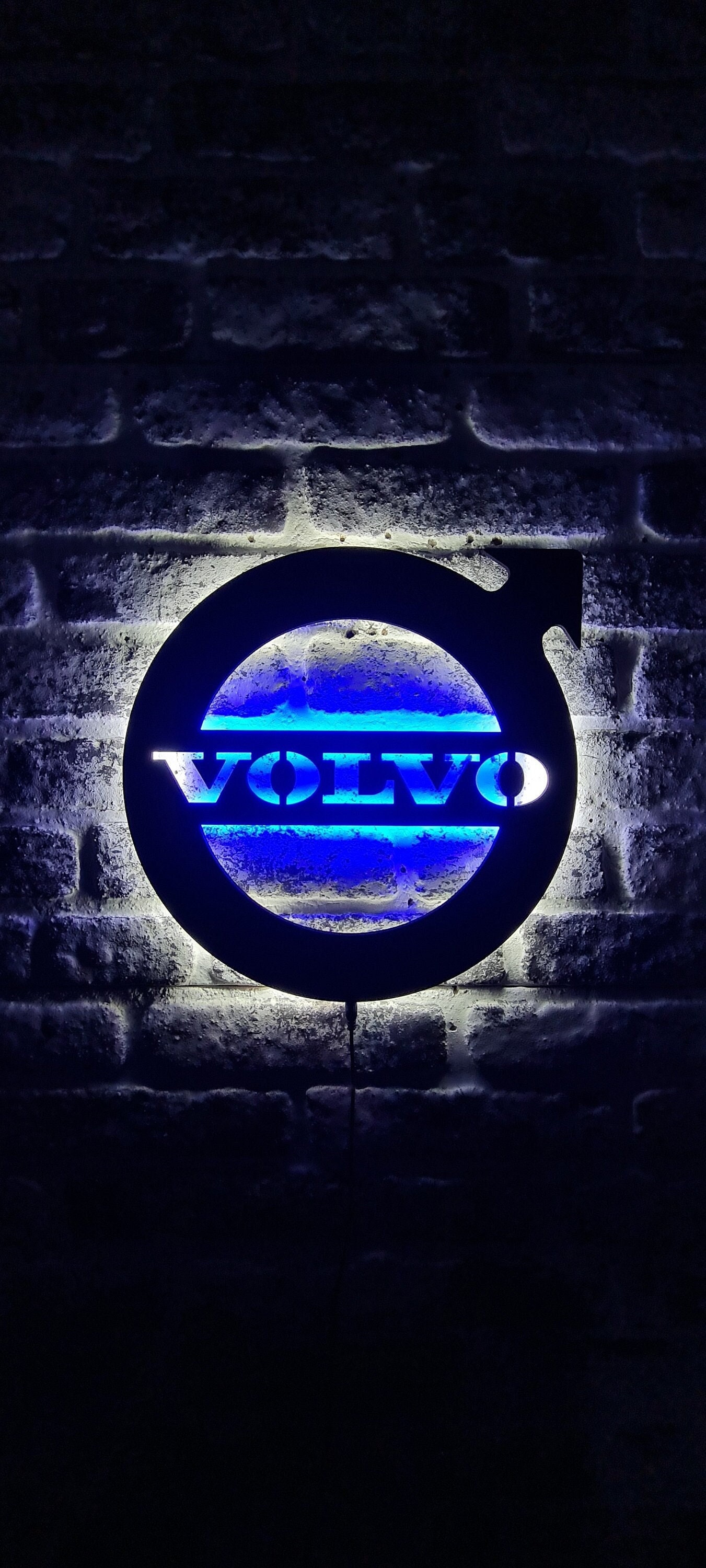 LED sign on the back wall VOLVO
