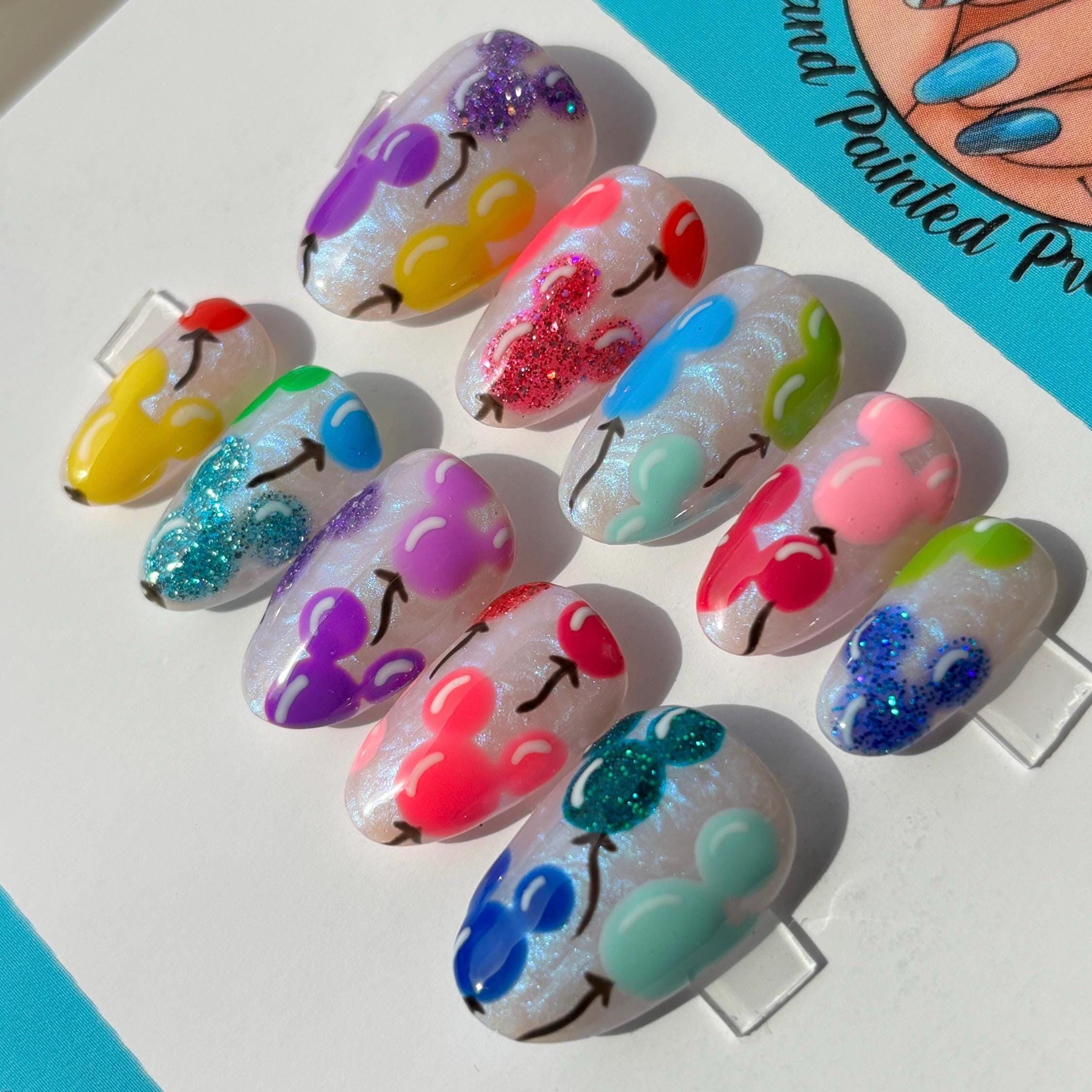 Birthday Nails with Balloons: Fun & Festive