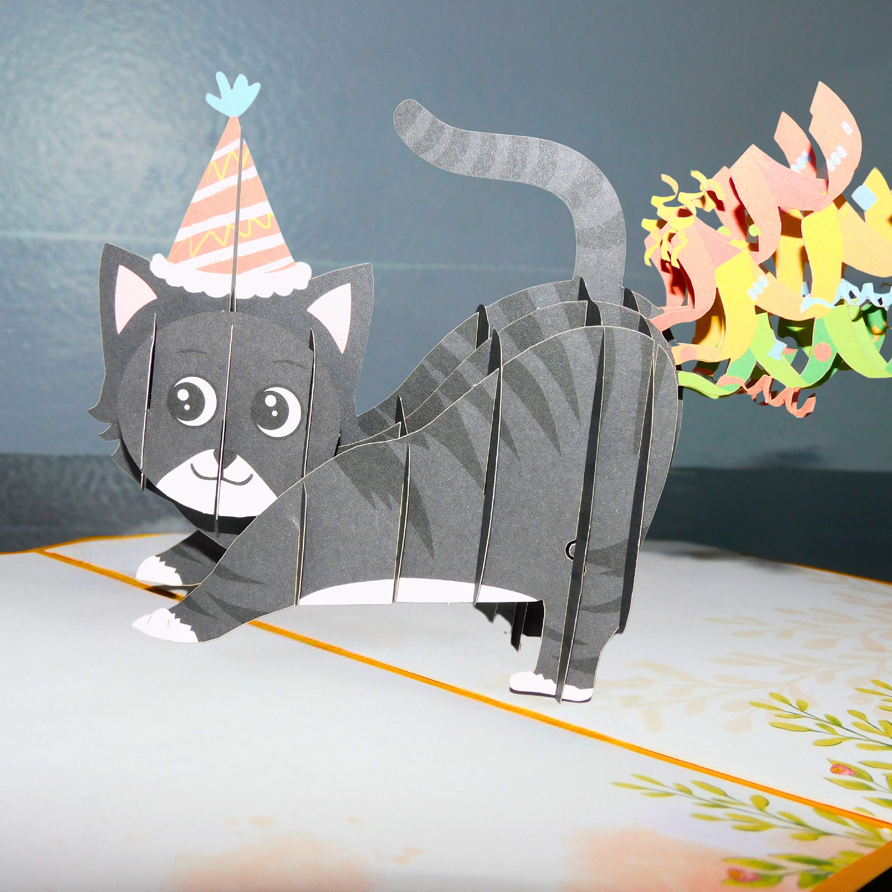 : bhiosng happy birthday card for cat lover, funny... Birthday Card for Cat Lover. Funny Birthday Card. Cat 3D. Crazy Cat ...