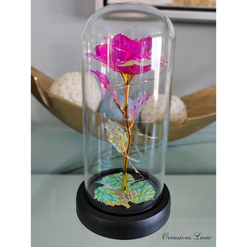 Galaxy Rose For Her, Light Up Rose Flowers, Artificial Flower Rose Gift