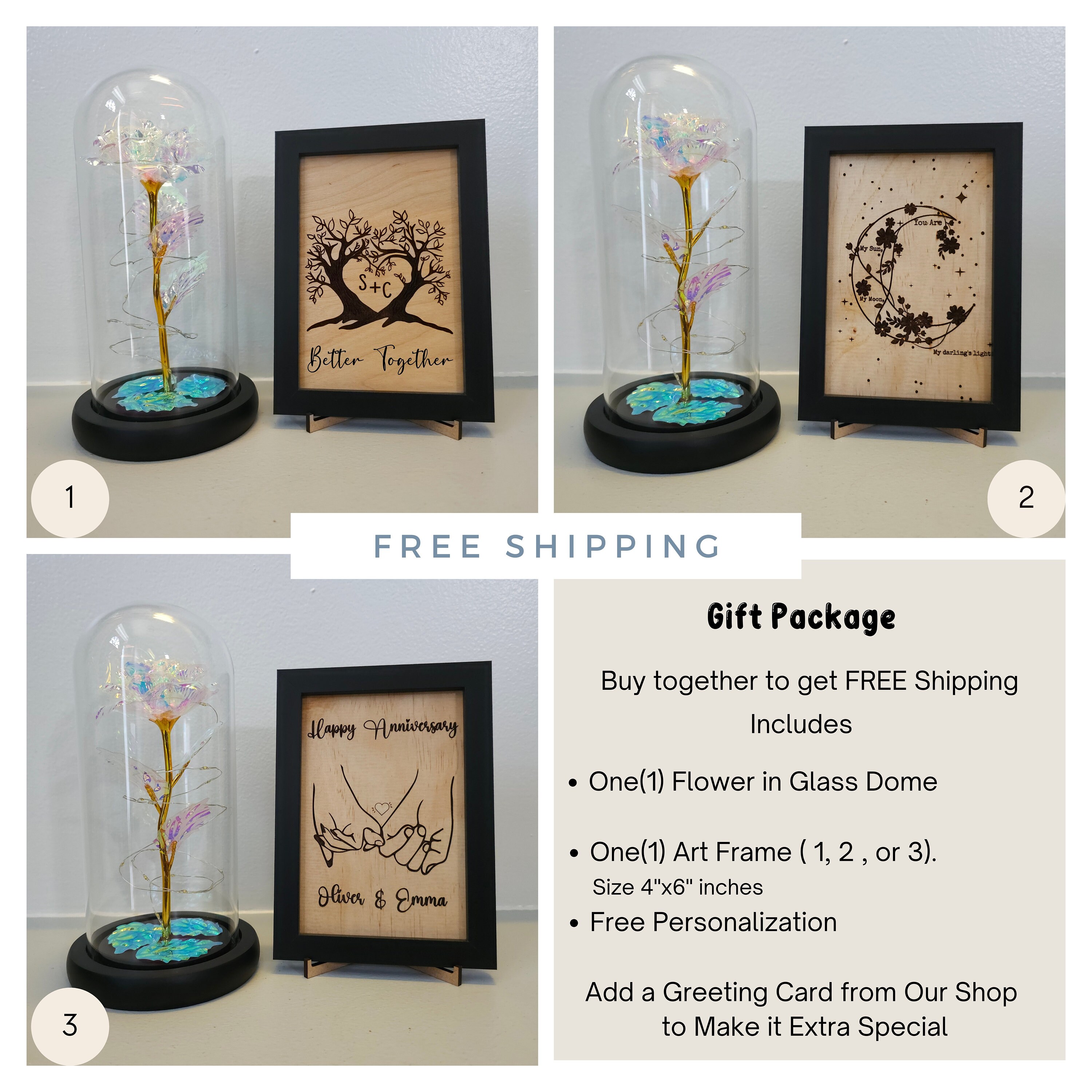 Galaxy Rose For Her, Light Up Rose Flowers, Artificial Flower Rose Gift