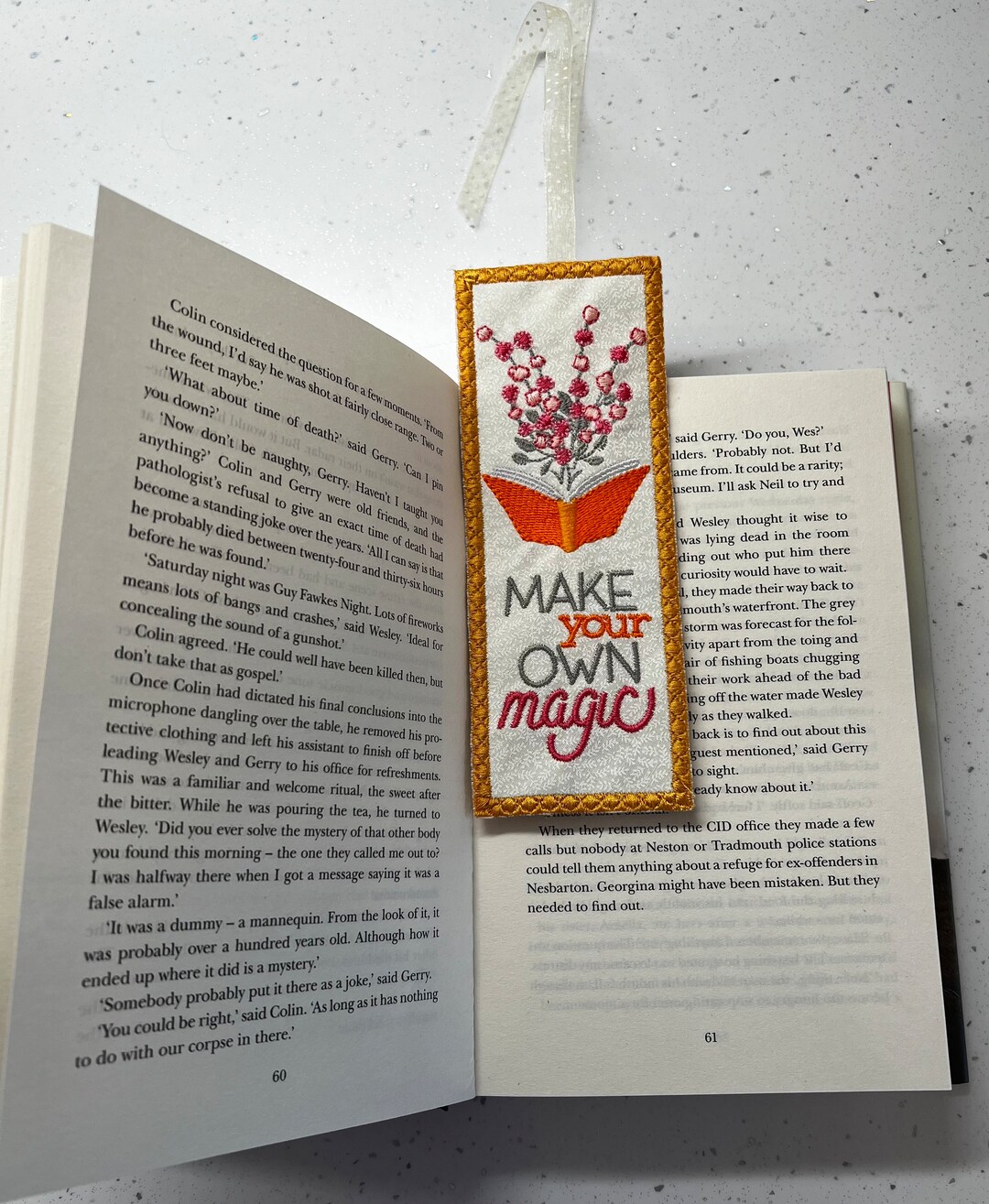 Handcrafted Embroidered Make Your Own Magic Bookmark - Etsy