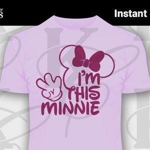 Minnie inspiriert SVG, 3.Geburtstag Sofort-Download