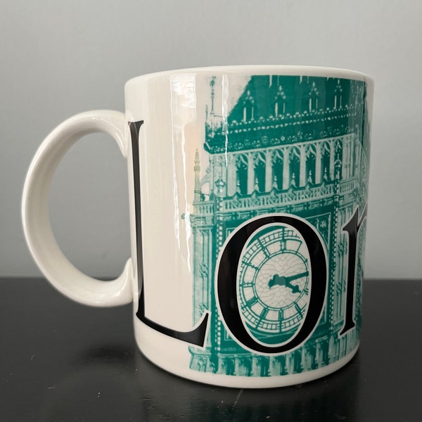 STARBUCKS LONDON stadsmok verzamelaarsserie oversized 22oz mok 2002 stopgezet UK verzamelstuk