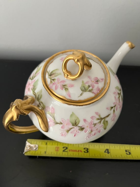 Wm Guerin & Co Limoges 花柄金縁陶磁器皿2枚セット Wm Guerin &