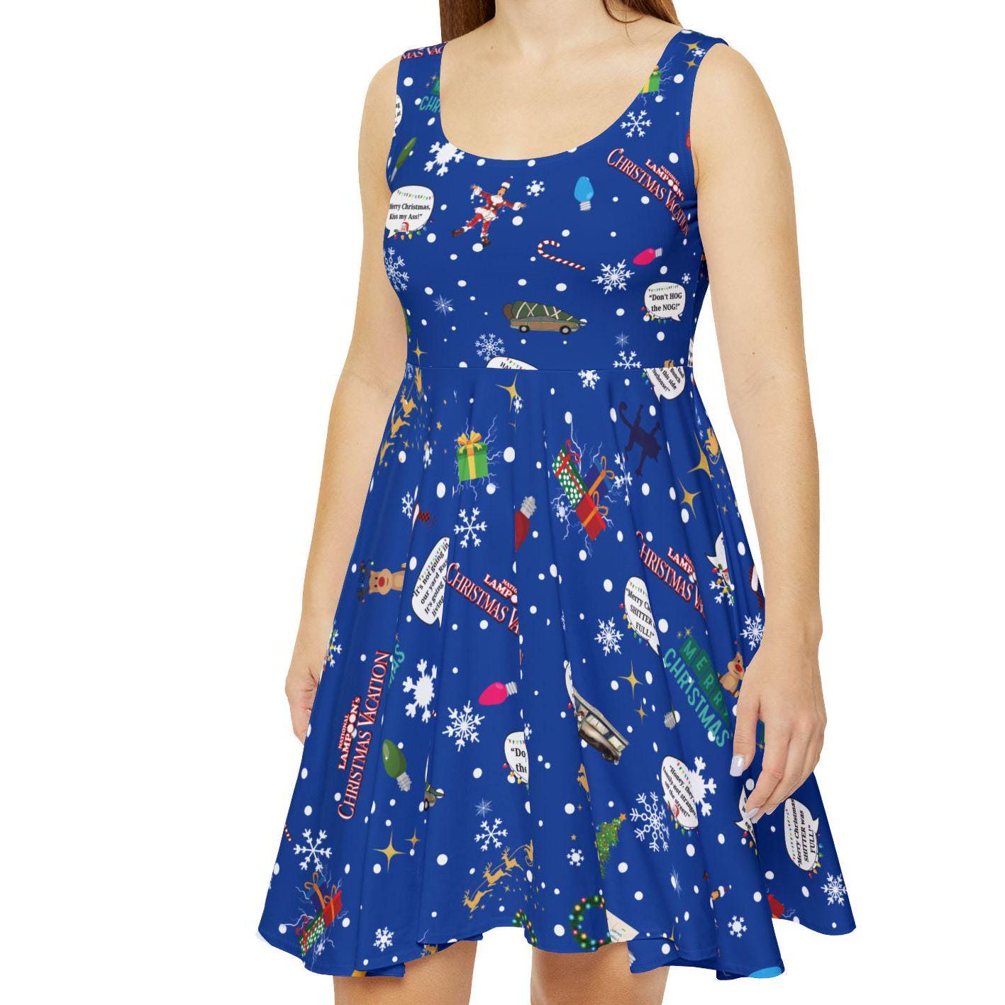 white christmas dresses Pop of Peppermint Sweater Dress: Women's Christmas Outfits