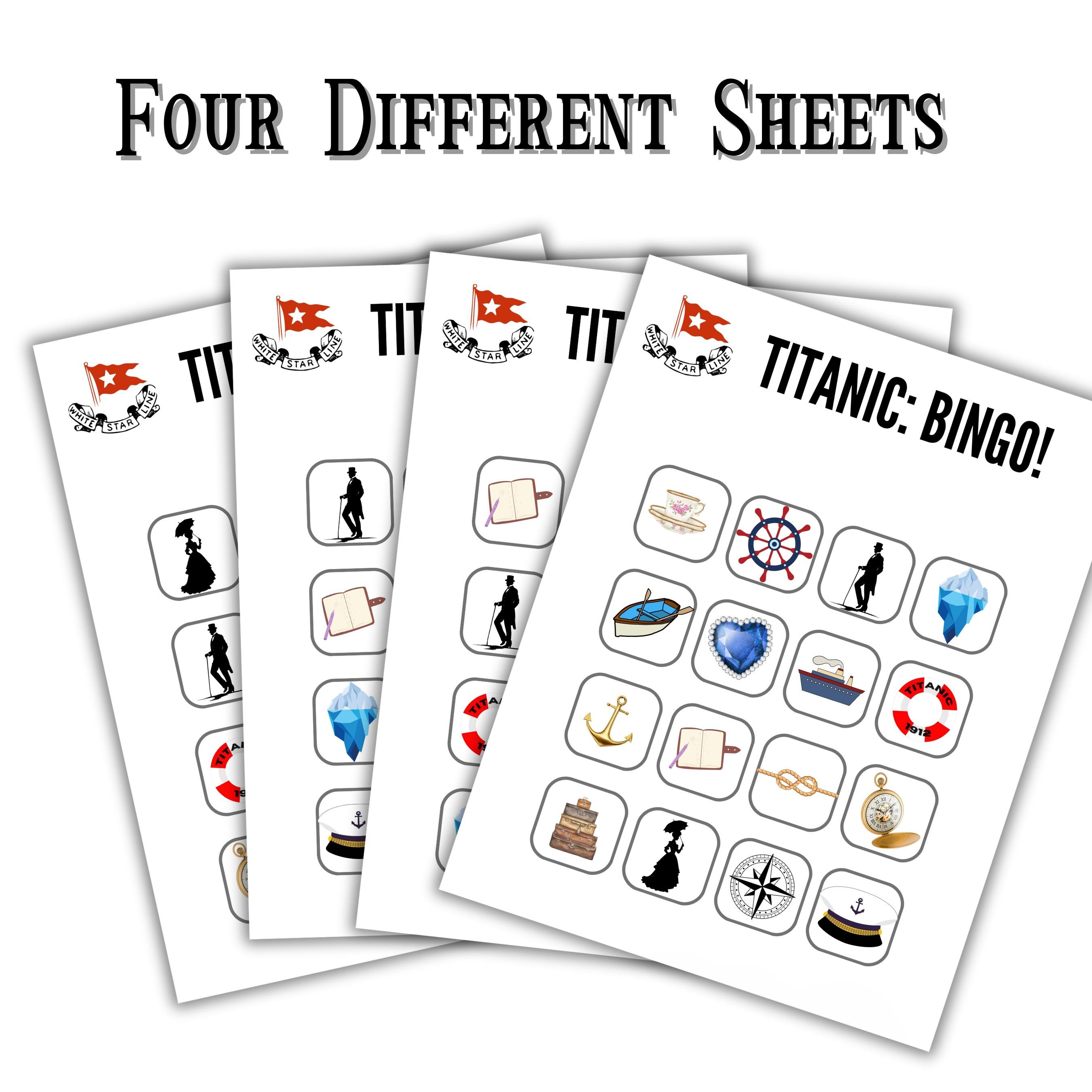 TITANIC Games Bundle-who Said That-trivia-crosswords-word Search ...