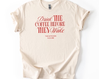 Funny Coffee Mom Shirt for Cool Moms, Relatable Motherhood Graphic Tee, Coffee Mom T Shirt, Mothers Day Gift for Wife or Mama