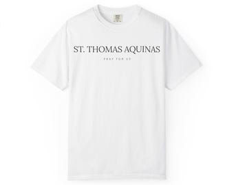 Saint Thomas Aquinas Shirt, St Thomas Aquinas Pray For Us, Catholic Patron Saint Tee, Catholic Gift for Men, Confirmation Gift