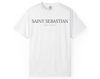 Saint Sebastian Shirt, St Sebastian Pray For Us, Catholic Patron Saint Tee, Catholic Gift for Men, Confirmation Gift
