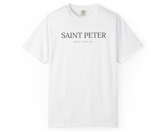 Saint Peter Shirt, St Peter Pray For Us, Catholic Patron Saint Tee, Catholic Gift for Men, Confirmation Gift