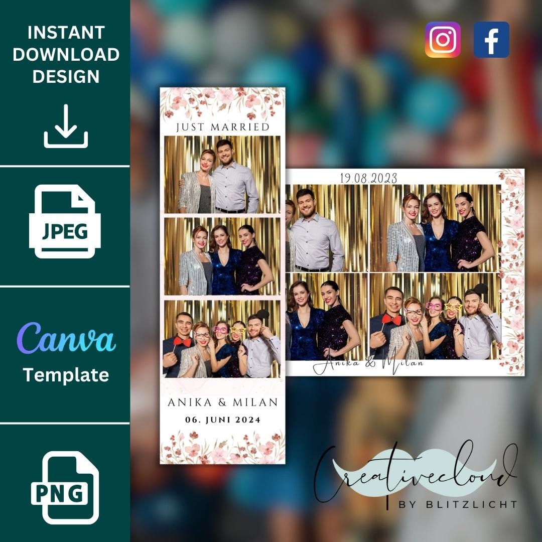 Photo Box Template I Wedding I Photo Box I Layout I Design I Etsy Photo Box Template I Wedding I Photo Box I Layout I Design I Etsy